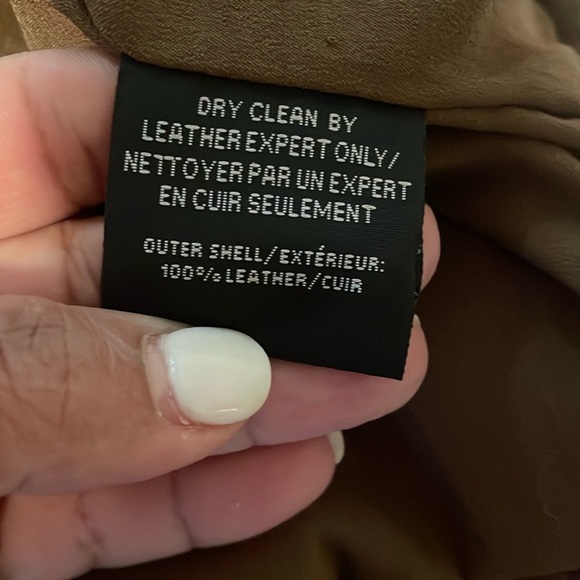 Lamarque X Revorve corey mini dress tan leather brown one shoulder size M - Picture 4 of 16